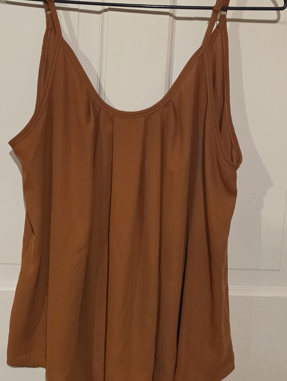 Women's Rust Brown Sleeveless Tank Top XL